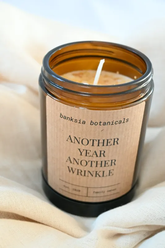 Another Year, Another Wrinkle Birthday Soy Wax Candle