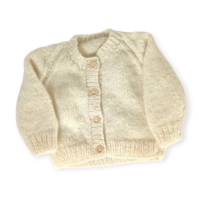 Baby Alpaca and Merino Wool Regal Cardigan  3-6 months