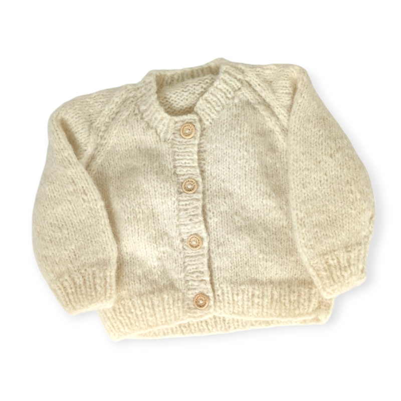 Product: Baby Alpaca and Merino Wool Regal Cardigan  3-6 months