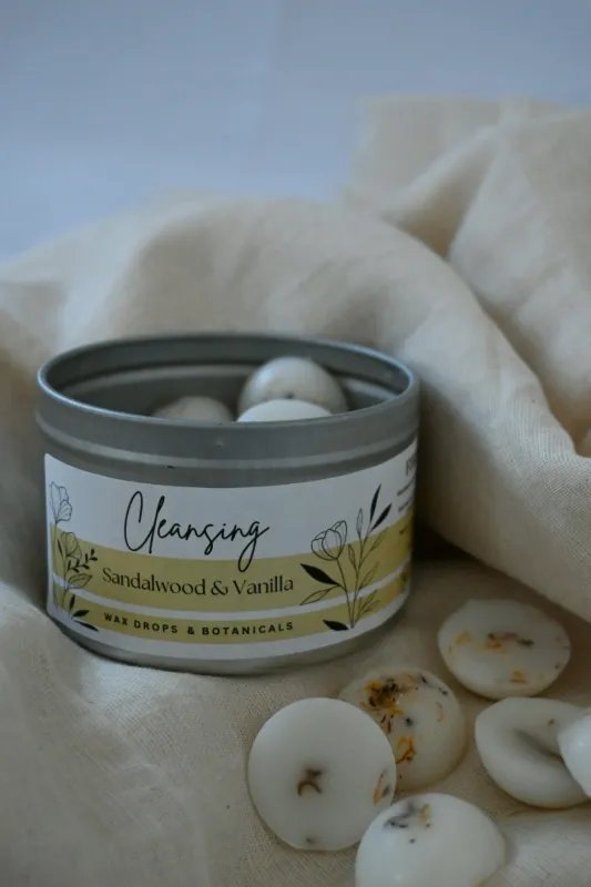 Botanical Cleansing Wax Drops | Sandalwood and Bergamot
