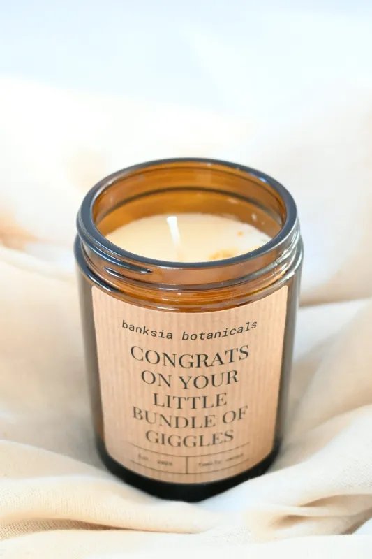 Bundle of Giggles New Baby Soy Wax Candle