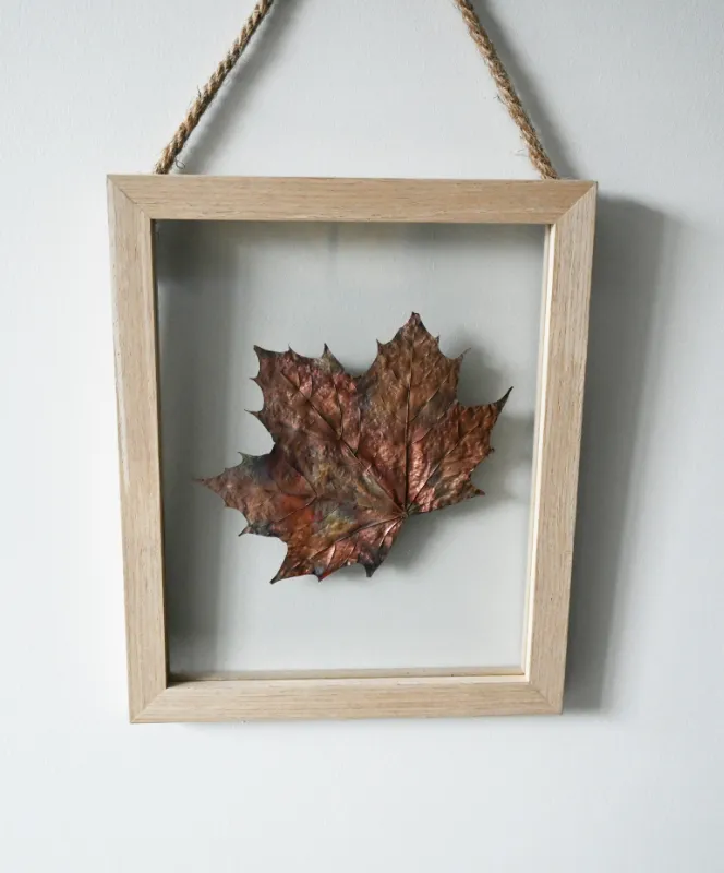 Product: Electroformed Copper Leaf in Frame