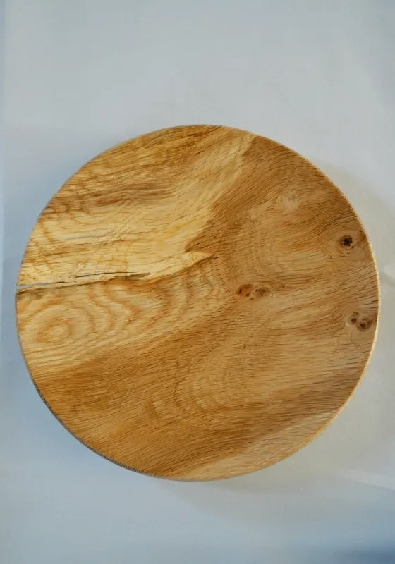 English Oak Turned Plate