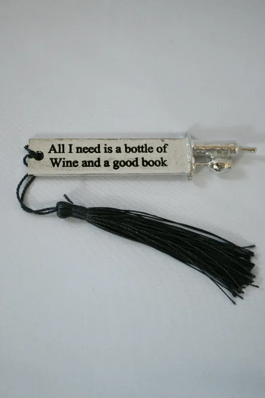 Product: English Pewter Wine Lovers Bookmark