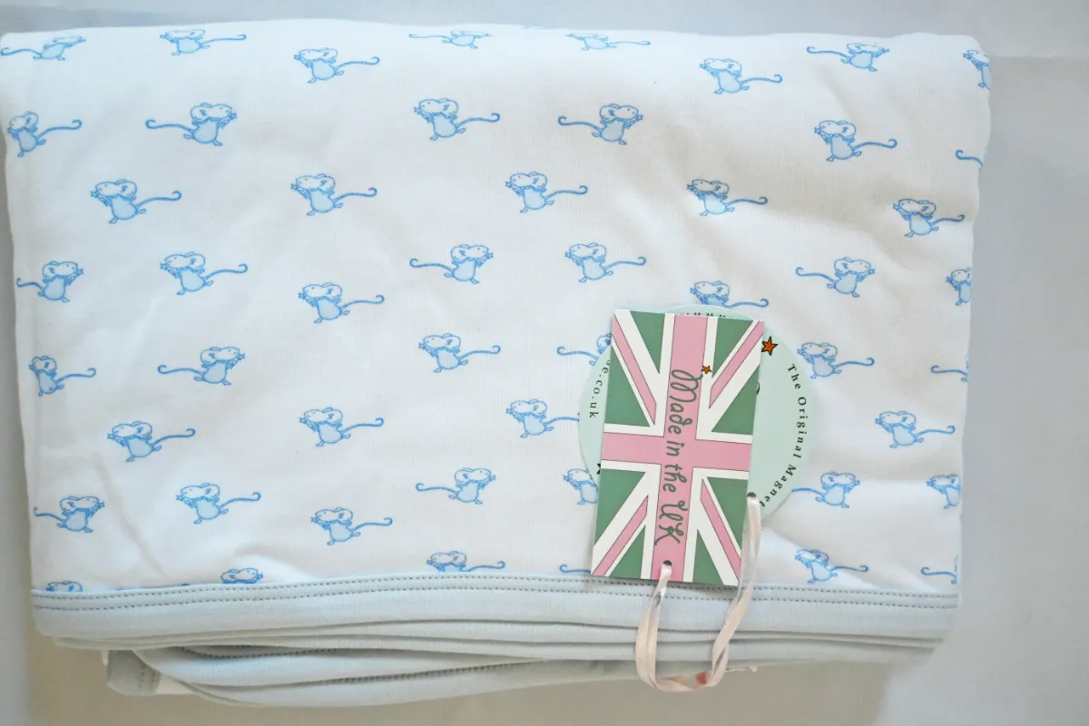 Product: Extra Large Mouse Blanket | Blue Mice