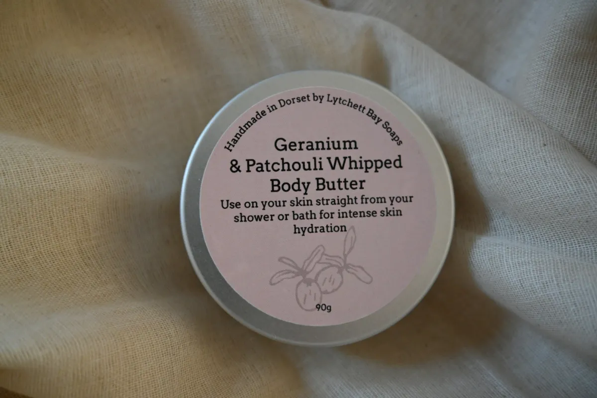 Product: Geranium and Patchouli Whipped Body Butter, Natural & Vegan