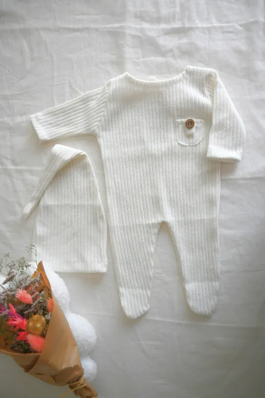 Product: Handmade Baby Romper & Hat