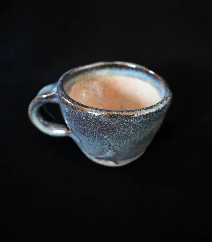 Handmade Blue Glaze Espresso Cup