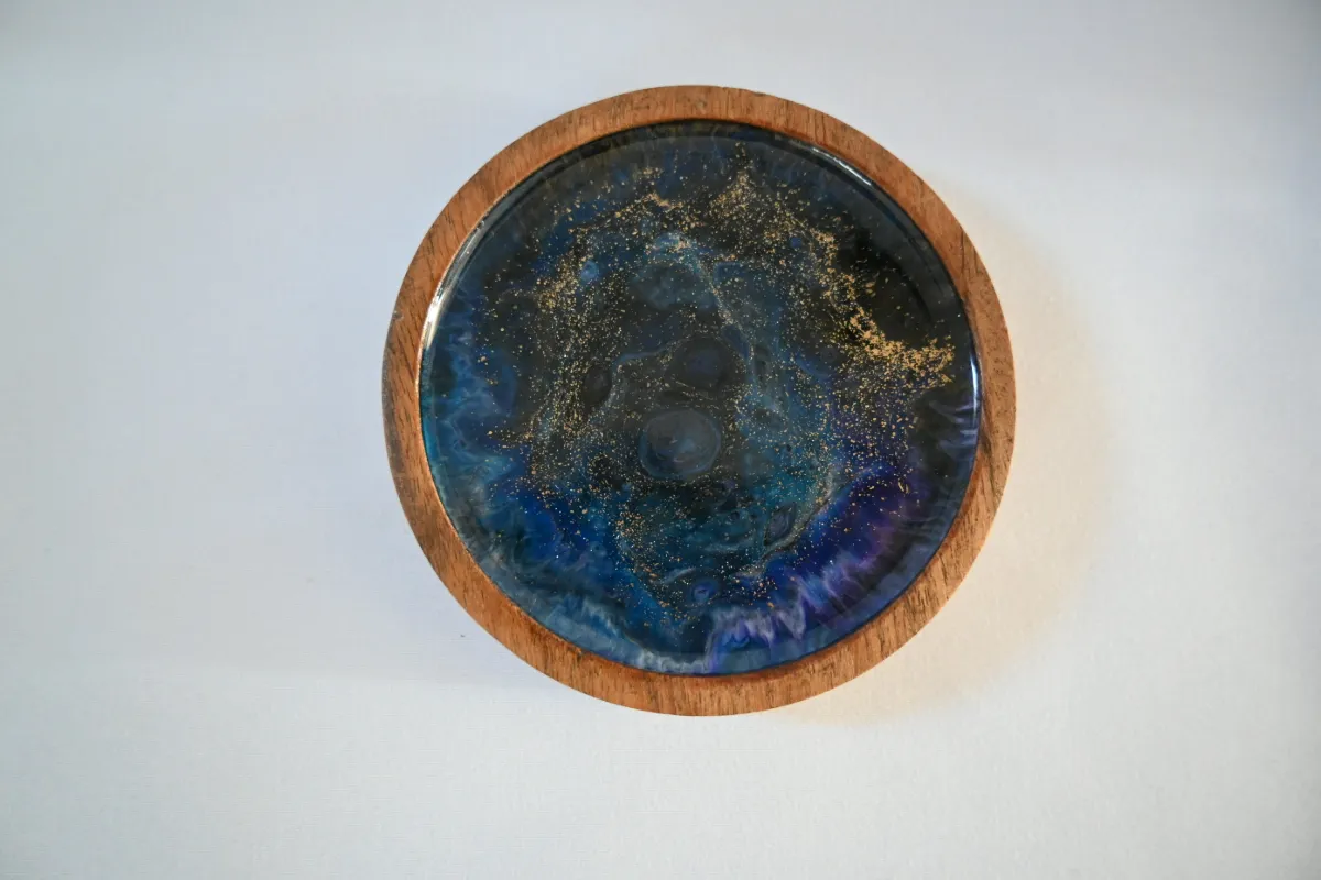Handmade Epoxy Resin Wooden Coaster