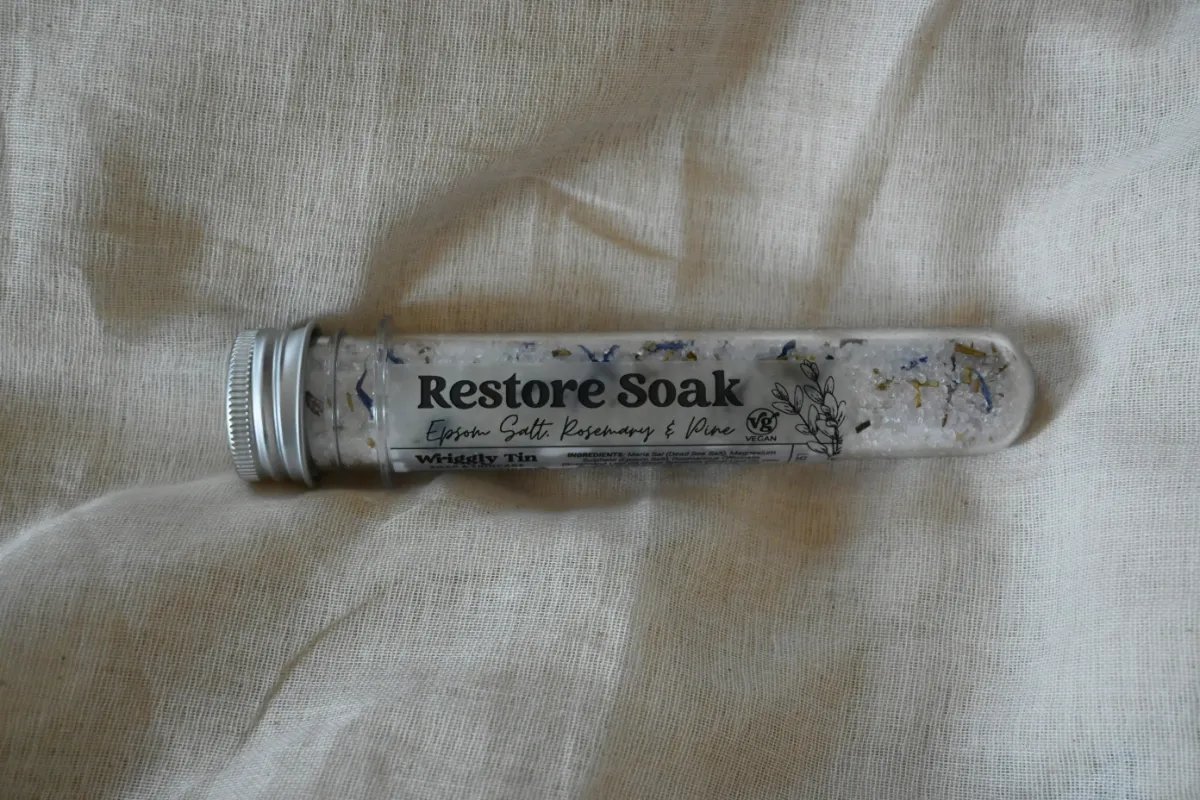 Handmade Epsom Salt, Rosemary & Pine Bath Soak - Restore