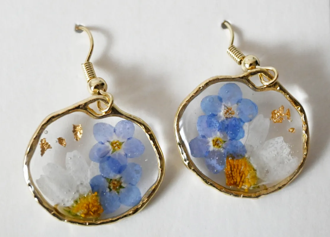 Product: Handmade Forget-Me-Not Earrings