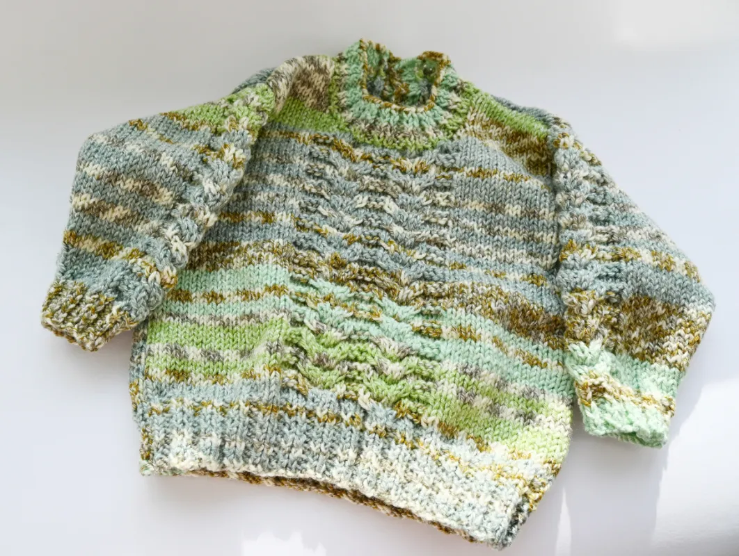 Product: Handmade Green Jumper 6-12 months