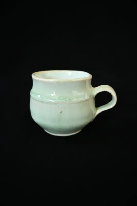 Handmade Light Green Coffee Cup