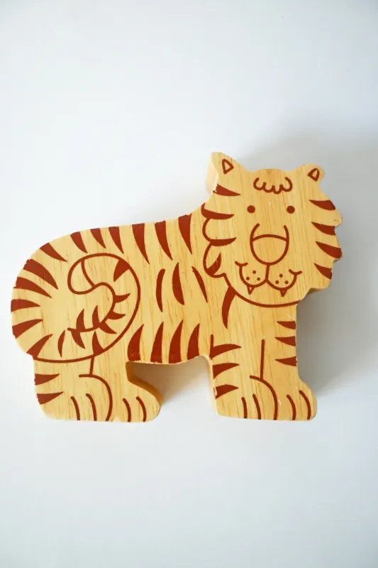 Product: Handmade Wooden Tiger