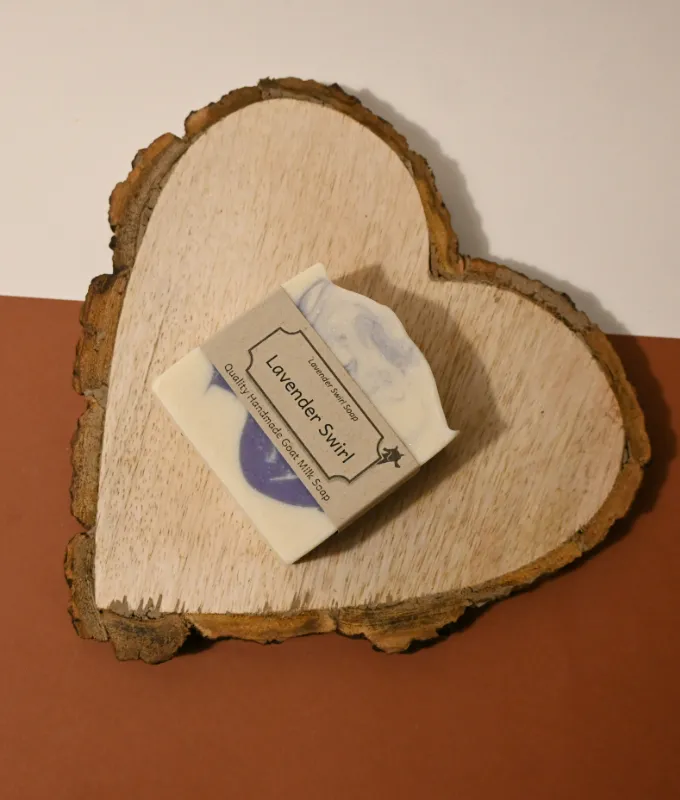 Product: Lavender Swirl Goat's Milk Soap
