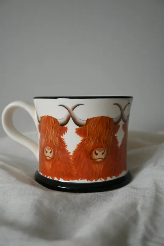 Moorland Ceramic Mug - Highland Cattle