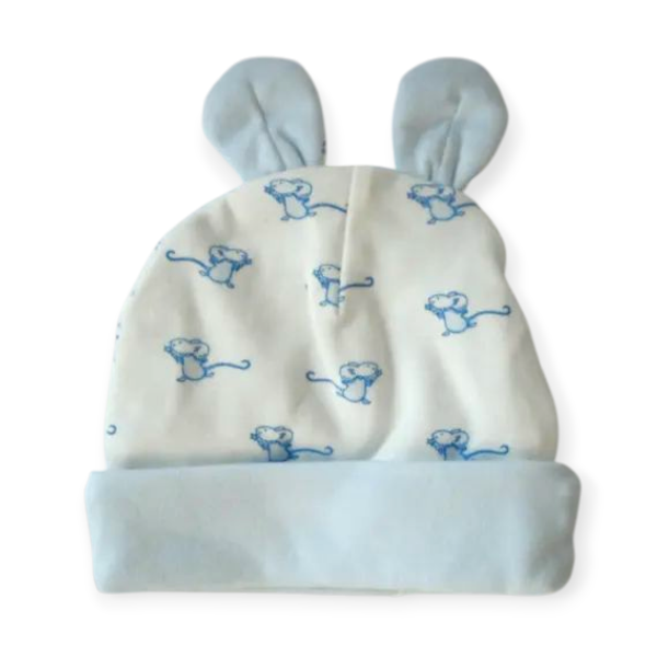 Product: Newborn Baby Hat with Ears | Blue