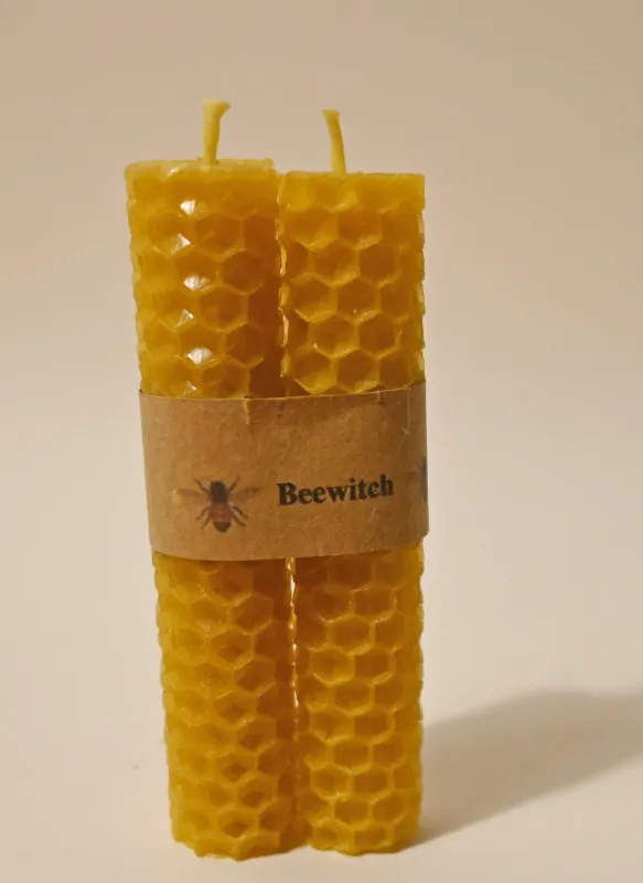 Pair of Beeswax Candles - Small
