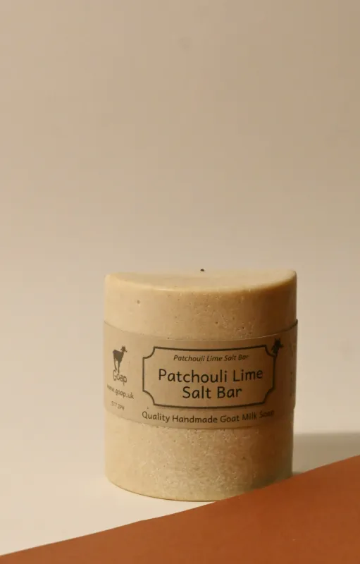 Product: Patchouli Lime Salt Handmade Goats Milk Bar
