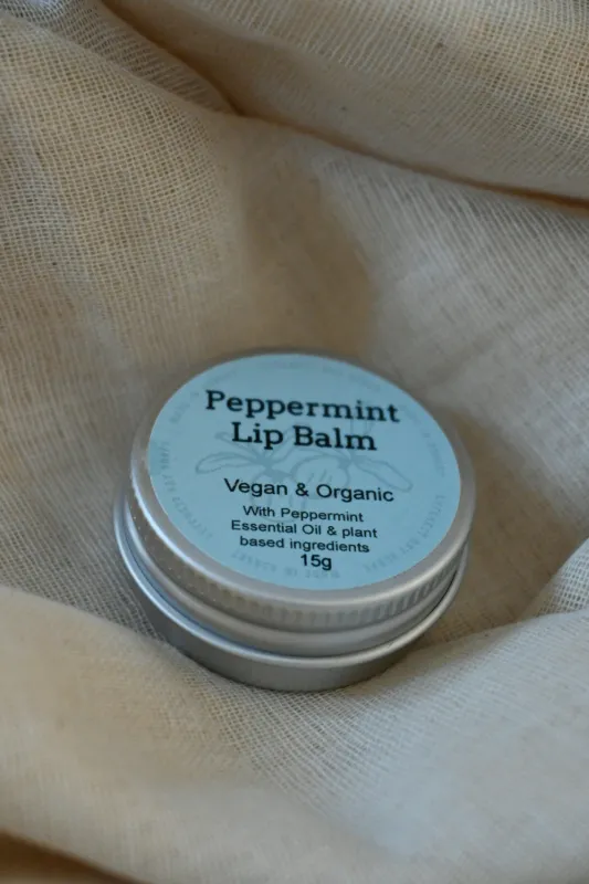 Product: Peppermint Vegan and Organic Lip Balm 15g, Made In Dorset