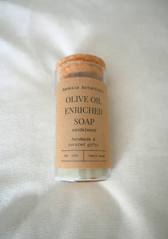 Sandalwood Scented Olive Oil Enriched Gift Soap